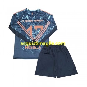 Divisa di Calcio Bayern Monaco Musiala 42 Bambino Trasferta 2024/2025 Manica Lunga